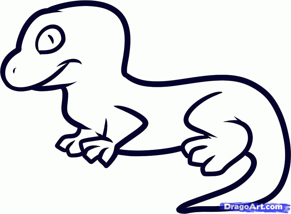Animal Coloring Pages To Print Lizard Coloring Pages Lizard Man 