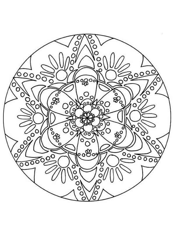 Coloring Pages Difficult Christmas Ornament