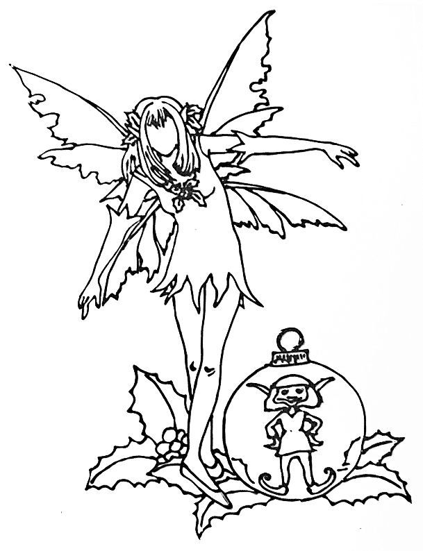 Anime Elf Colouring Pages