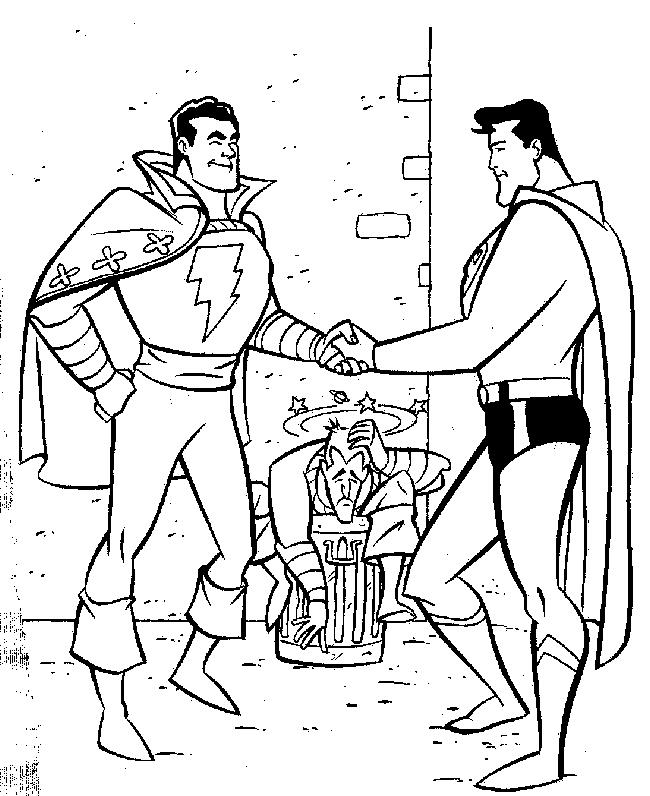 Superman And Friends Coloring Pages