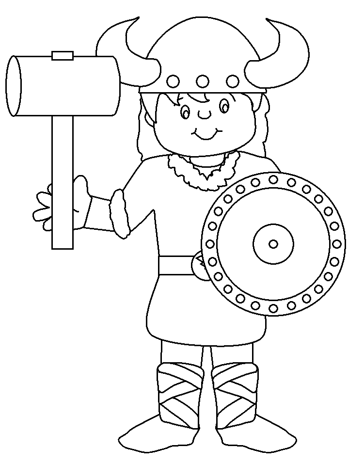 The Viking gods Colouring Pages (page 3)