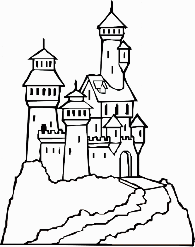 Dibujos De Castillos Medievales Para Colorear - Páginas Colorear