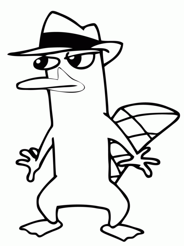 e platypus Colouring Pages