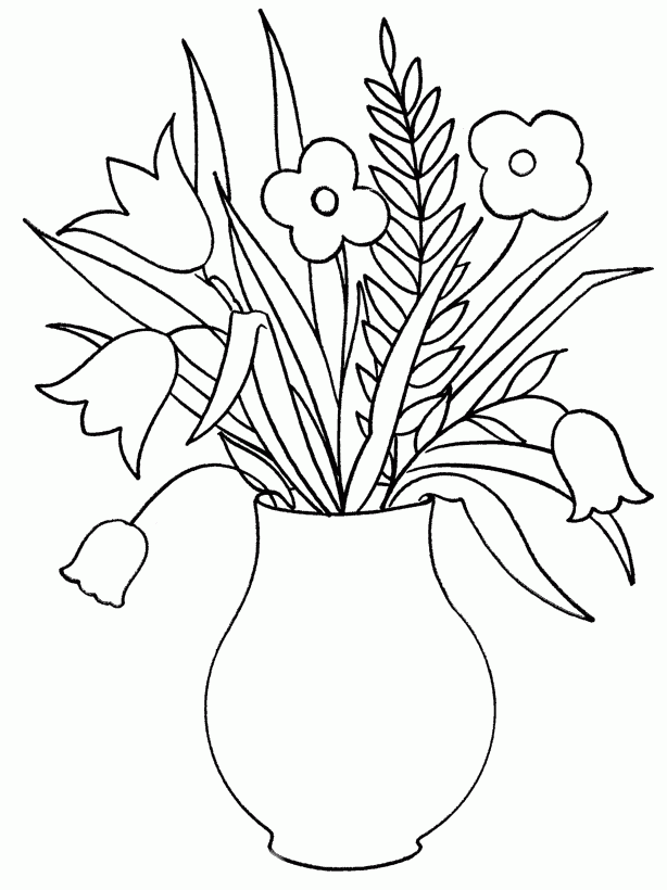 Flowers Coloring Book - Flowers Coloring Pages : Free Online 