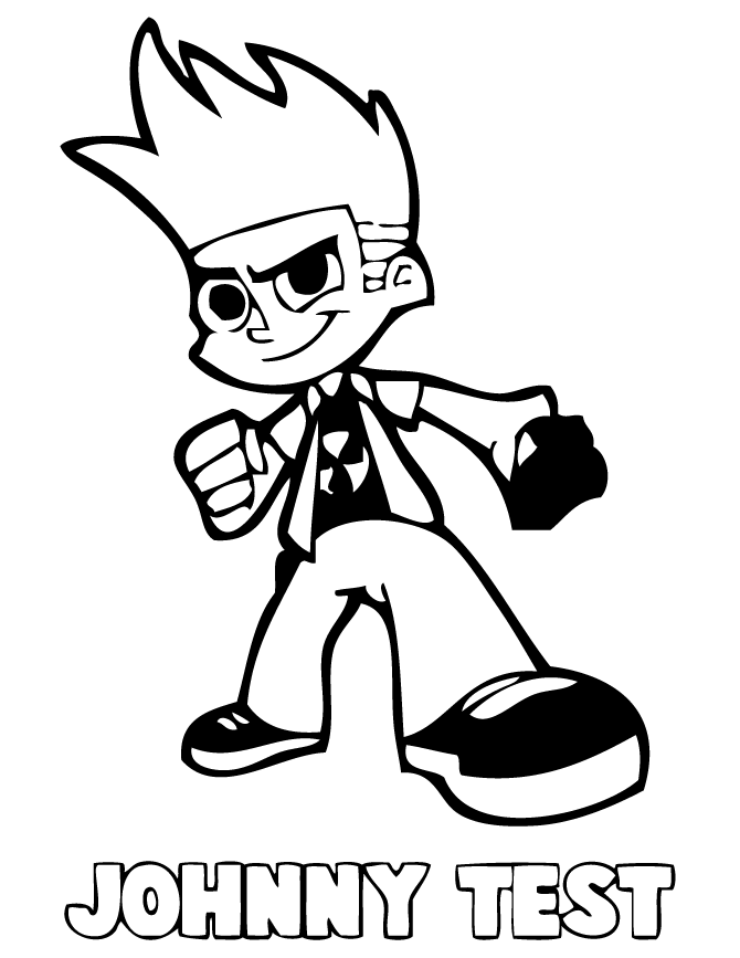Free Johnny Test coloring pages | letscoloringpages.com | Cool pic 