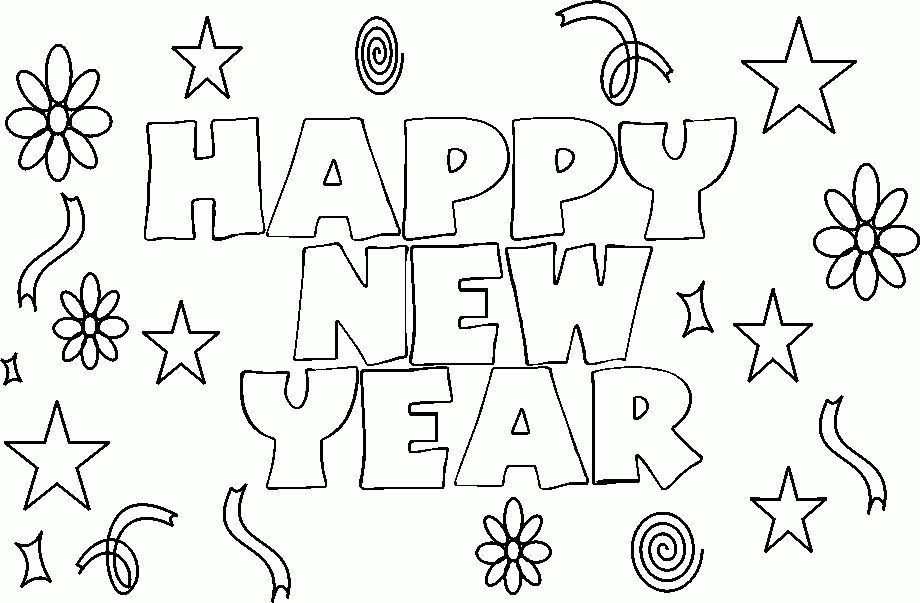 New Year Coloring Pages For Kids Coloring Home