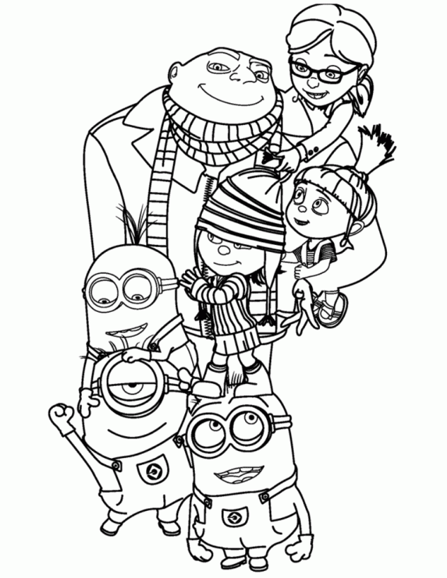 Print Free Despicable Me Coloring Pages To Print Or Download Free 
