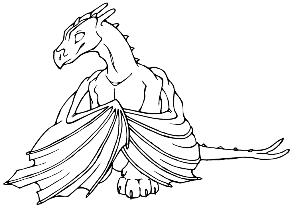 Dragon Coloring Pages for Kids- Printable Coloring Pages
