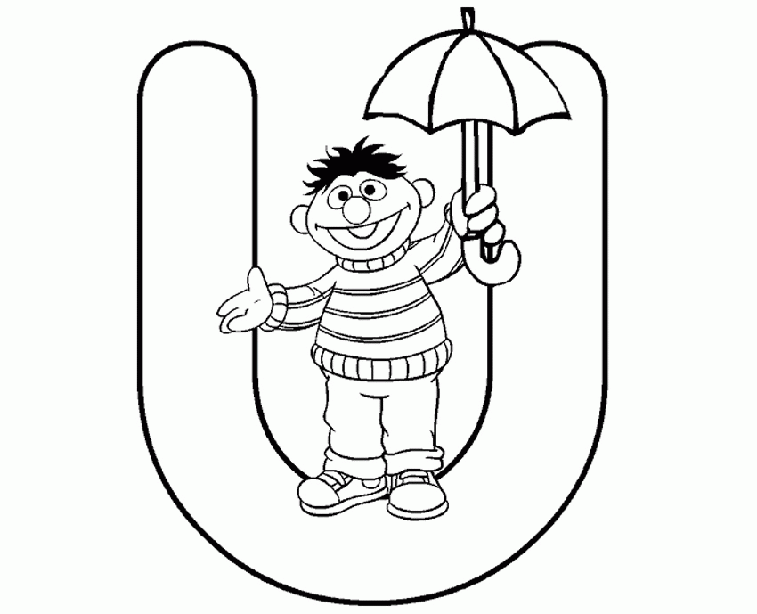 Sesame Street Coloring Pages Alphabet - Coloring Home