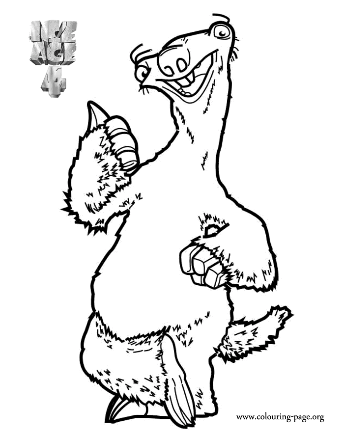 Download Sloth Coloring Page Coloring Home