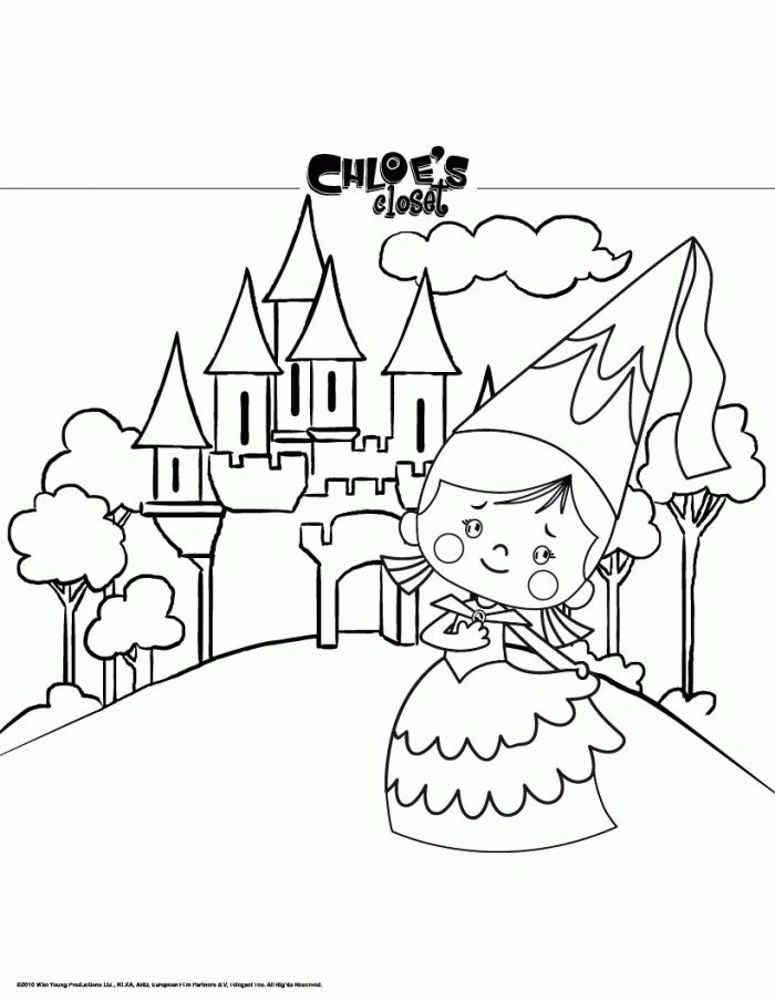 Princess Castle Coloring Pages Picture