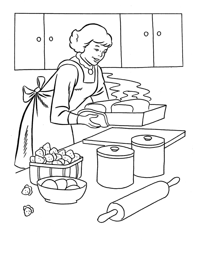 Cooking Coloring Pages Coloring Home