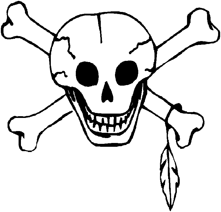 Skull And Crossbones Coloring Pages - Free Printable Coloring 