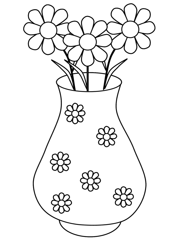 Flower With Roots Coloring Page | Printable Coloring Pages