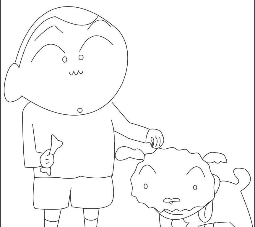 Download Shin Chan Coloring Pages Printable - Kids Colouring Pages