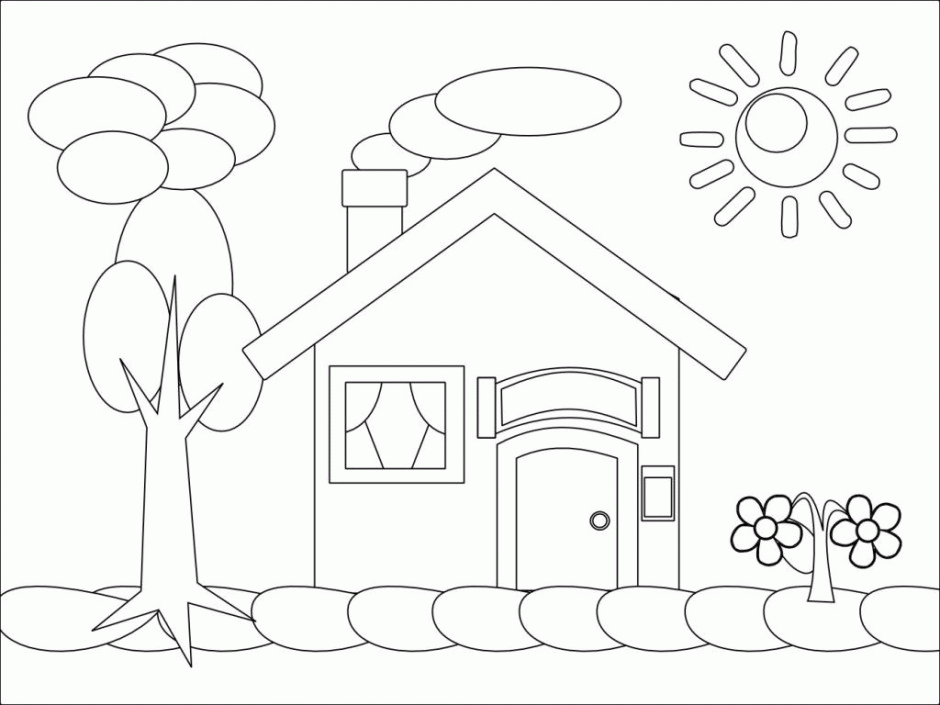 Gingerbread House Coloring Pages Ideas ThoughtfulCardSender 286196 