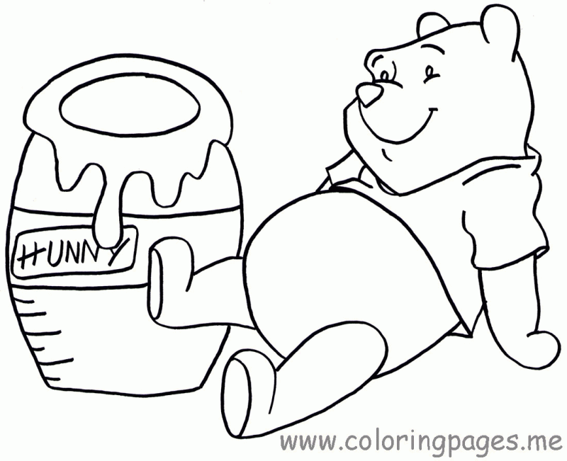Coloring Pages Of Winnie The Pooh - Free Coloring Pages For 