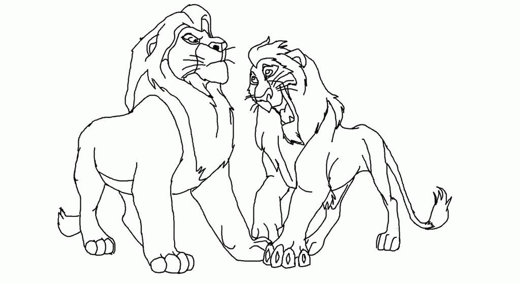 animal coloring how to draw scar from lion king step 7 how to draw coloring home
