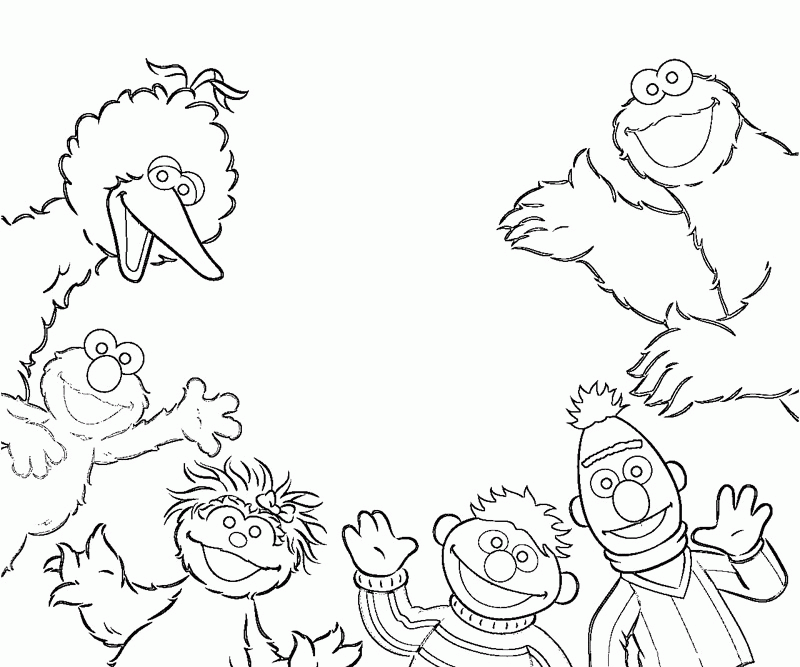 7 sesame street coloring page coloring home