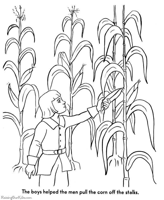 Thanksgiving coloring pages 020