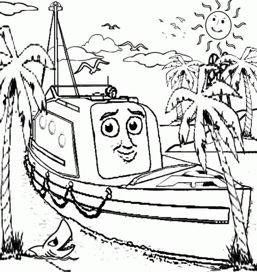 Printable Free Transportation Boat Colouring Pages For 