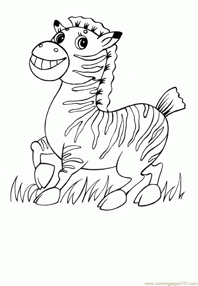 Zebra Coloring Page Antelope Coloring Page Camel Coloring Page 