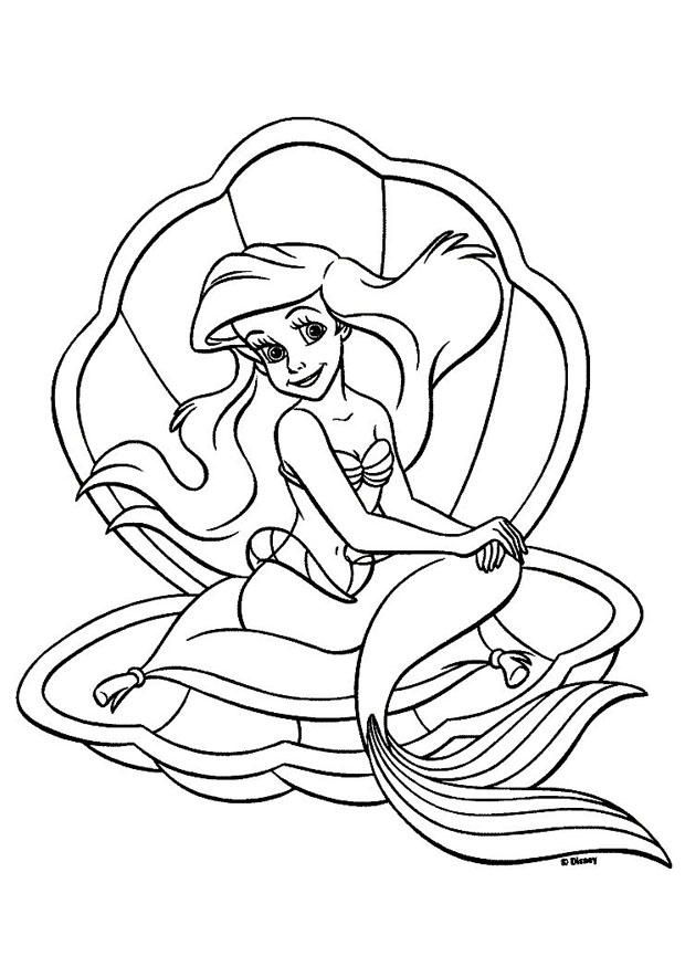 Coloring page The Little Mermaid - Ariel - img 20745.