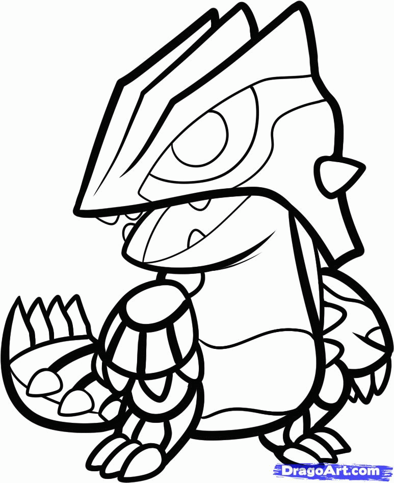 Groudon Coloring Pages.