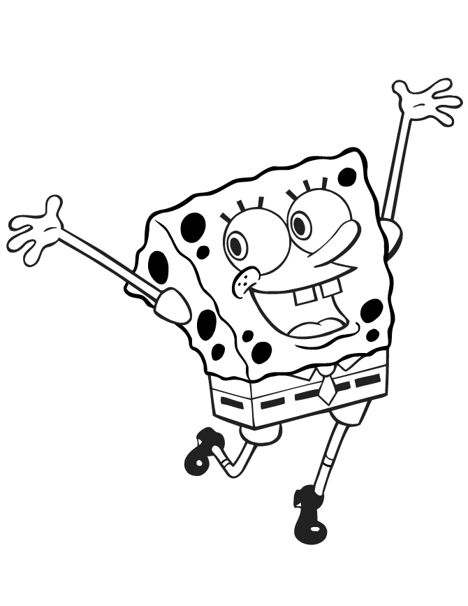 spongebob funny Colouring Pages