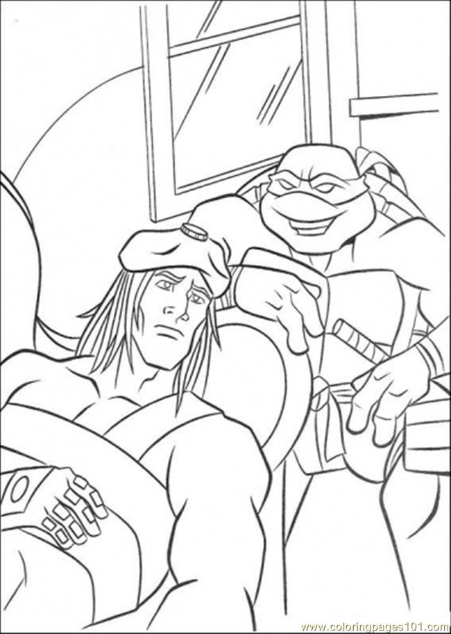 Coloring Pages Tmnt And Friend 6 (Cartoons > Ninja Turtles) - free 