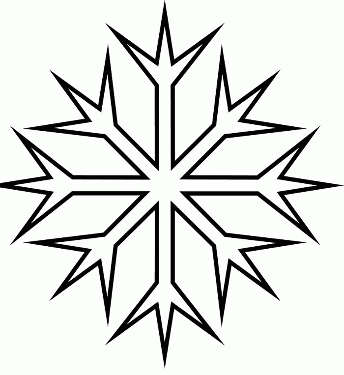 Snowflake Coloring Pages : Snowflake Coloring Page Kids Coloring 