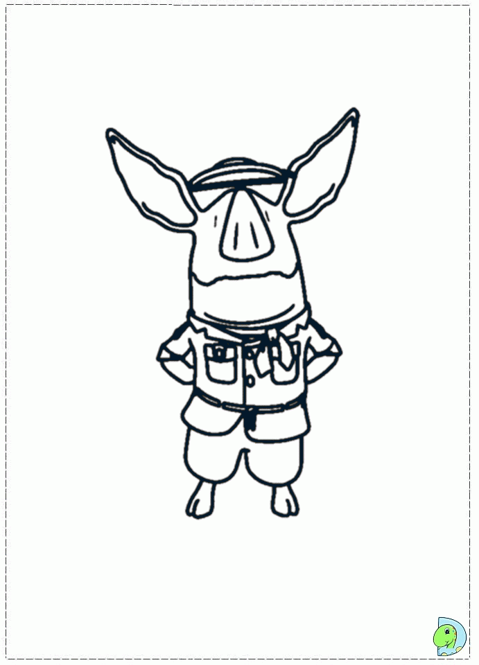 Olivia The Pig Coloring Pages