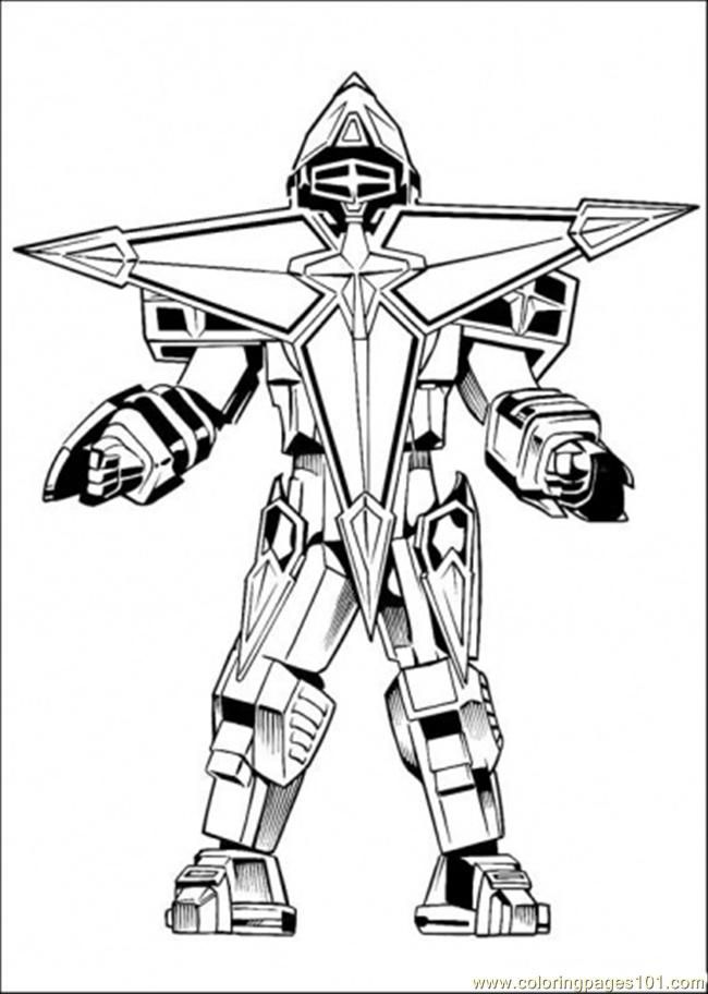 Robot Enemy coloring page (Cartoons > Power Rangers) | coloring pages