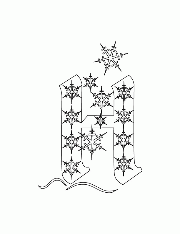 Christmas Alphabet H Coloring Pages | Download Free Christmas 