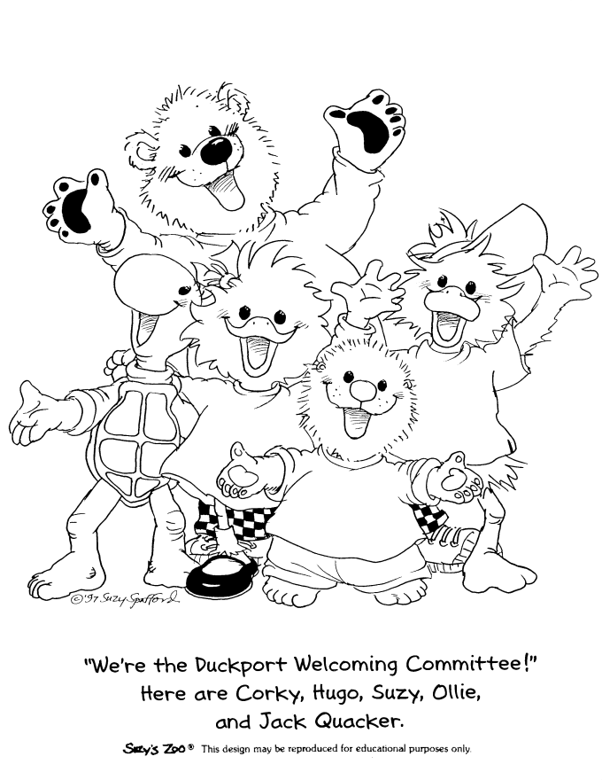 suzy zoo coloring pages coloring home