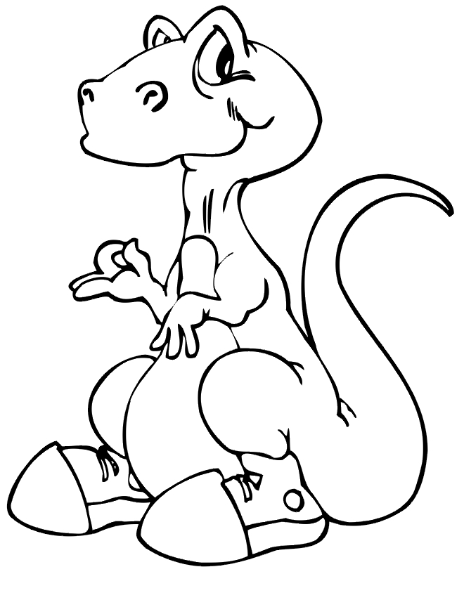 Cartoon Dinosaurs Coloring Pages | Rsad Coloring Pages