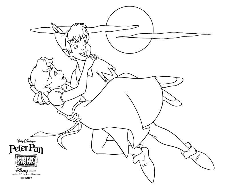 Peter Pan Color Page Disney Coloring Pages Color Plate Coloring