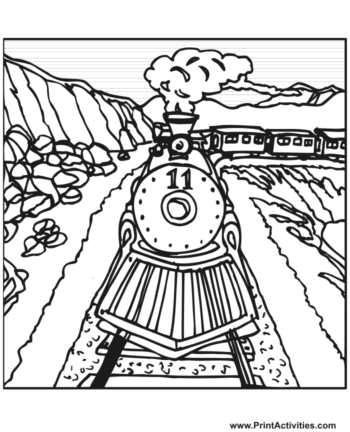 Previous Train Pages Next About Train Coloring Pages Printable 