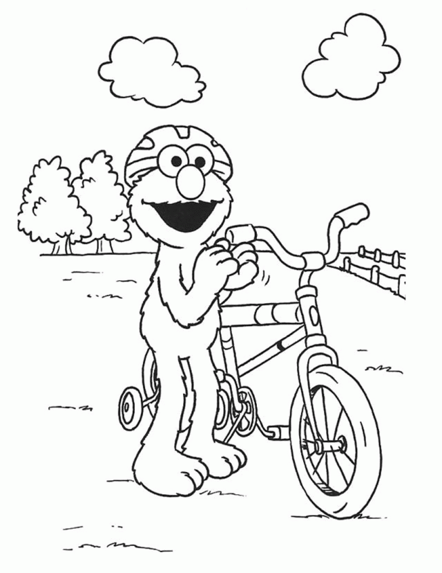 Printable Baby Elmo Coloring Pages | Laptopezine.