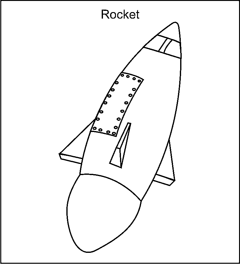 Online Coloring Rocket Ship | Free Coloring Online