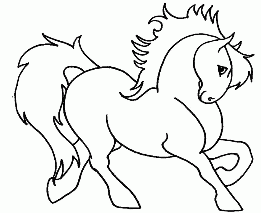 Coloring Pages Of Horses Running - Coloring Home