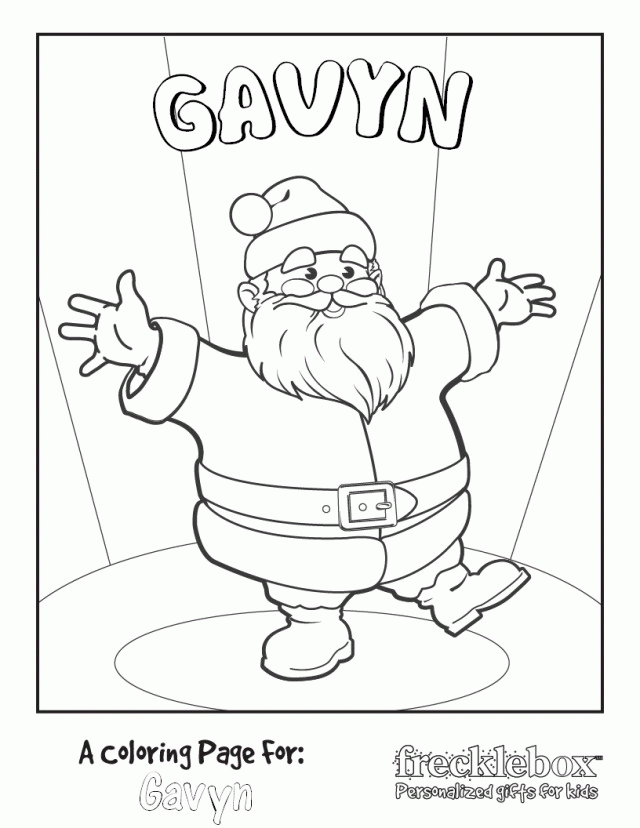 Free Personalized Christmas Printable Coloring Pages 172226 