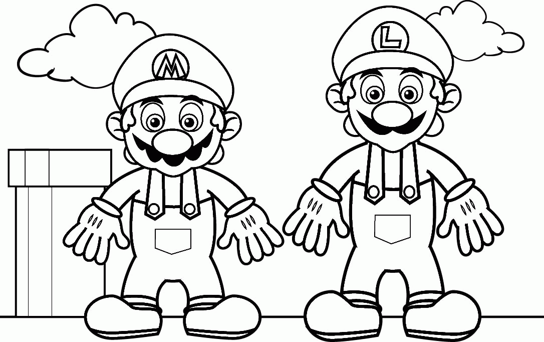 Super Mario Bros Printables Coloring Home