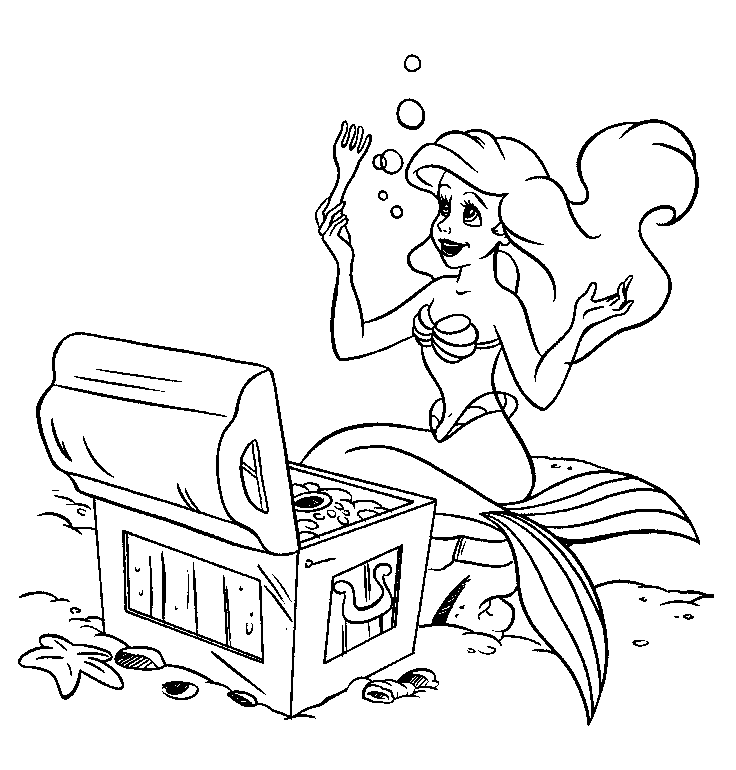 Search Results » Disney Colouring Page Ariel