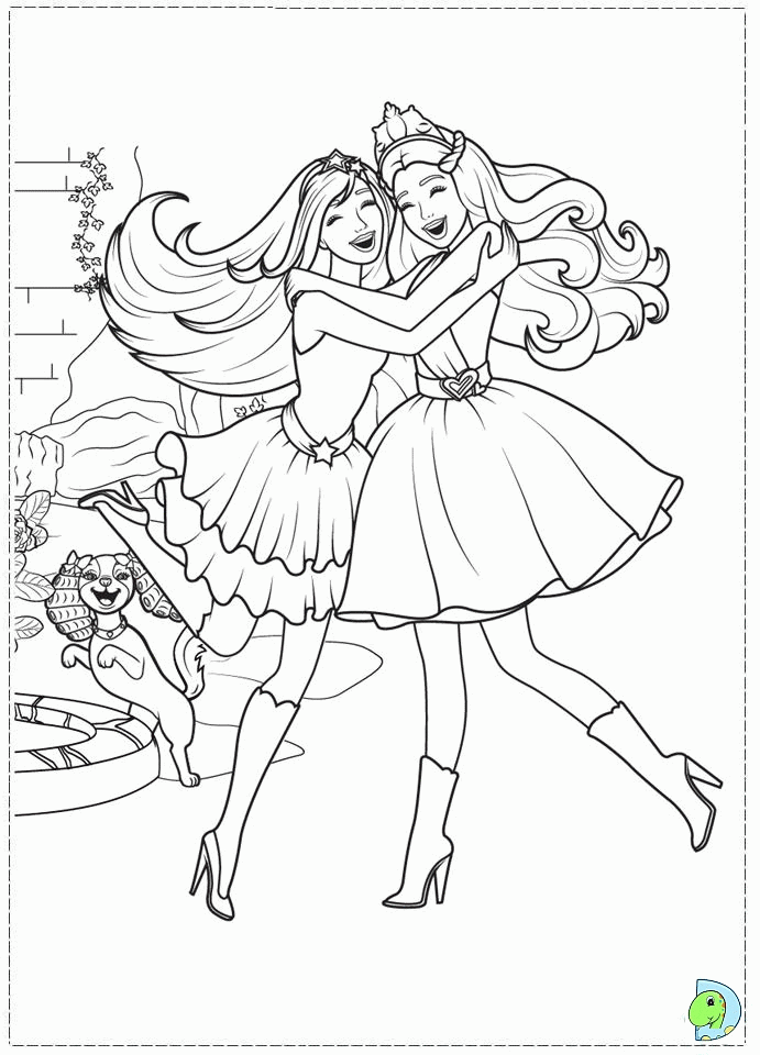 18 Terrific Barbie And The 12 Dancing Princess Coloring Pages 