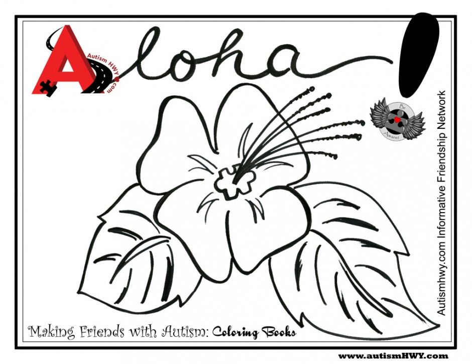 Hawaii Girl Coloring Page Pictures Free Printable Coloring Sheet 