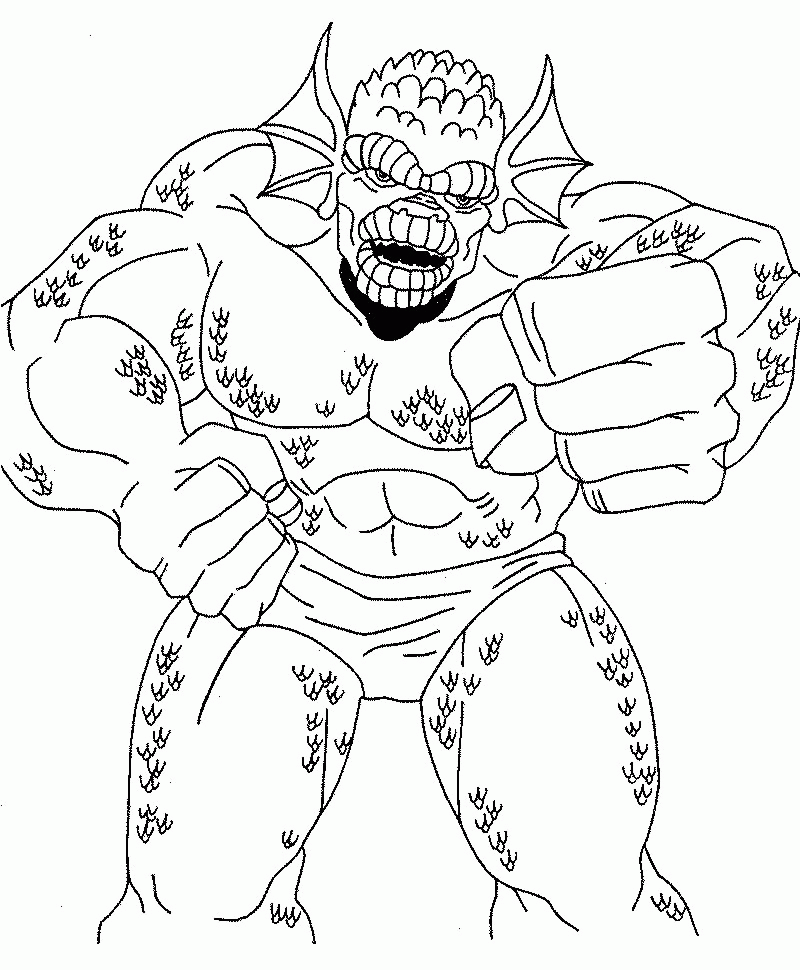 hulk coloring pages for kids monster