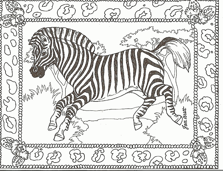 Download Zebra Print Out Coloring Home