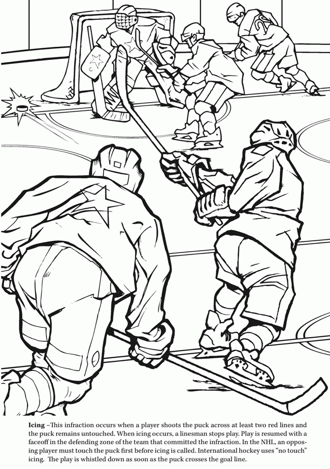 Ice Hockey Coloring Pages - Coloring Home