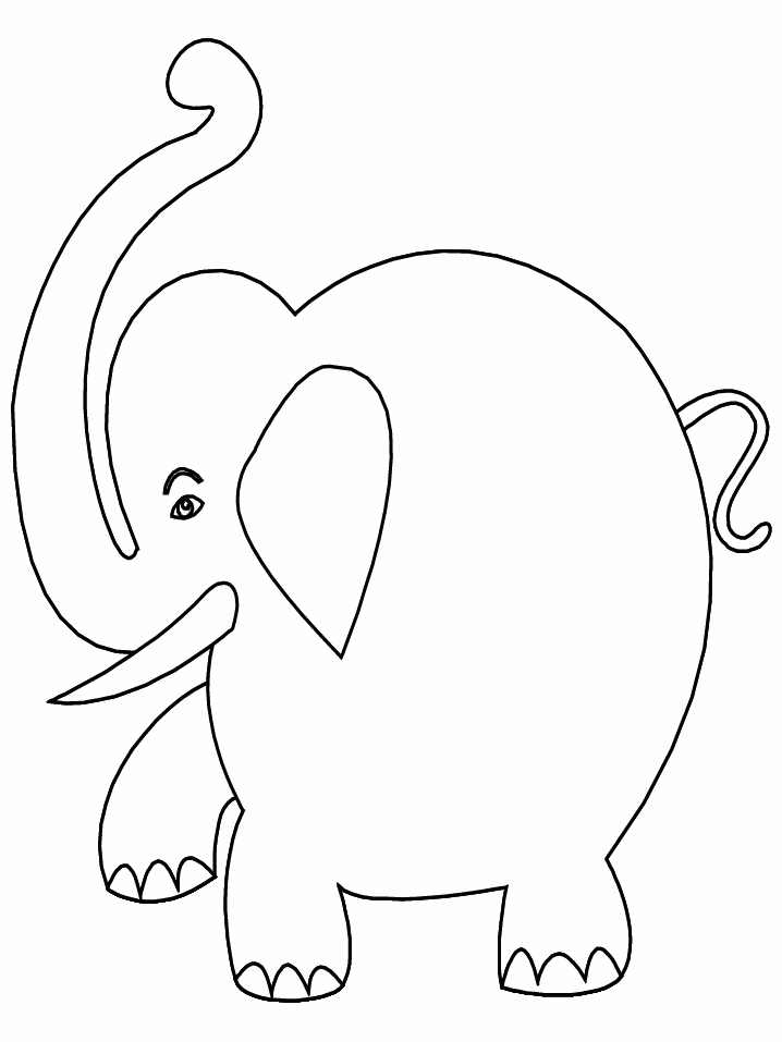 Elephants 5 Animals Coloring Pages & Coloring Book